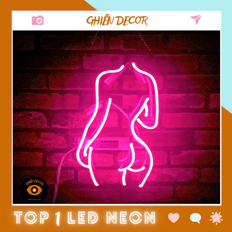 Đèn led Neon trang trí hình Sexy mẫu 1| Đèn neon trang trí phòng ngủ, treo tường